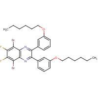 1416047-42-1 5,8-DibroMo-6,7-difluoro-2,3-bis(3-hexyloxyphenyl)quinoxaline chemical structure