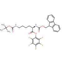 133083-36-0 N'-(tert-Butoxycarbonyl)-N-(9-fluorenylmethyloxycarbonyl)-D-lysine pentafluorophenyl ester chemical structure