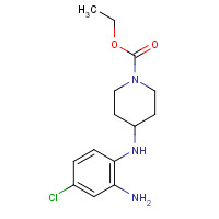 53786-45-1 ethyl 4-[(2-amino-4-chlorophenyl)amino]piperidine-1-carboxylate chemical structure