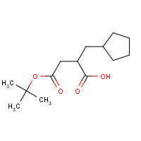 204637-77-4 (R)-4-tert-butoxy-2-(cyclopentylMethyl)-4-oxobutanoic acid chemical structure