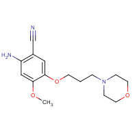 675126-26-8 2-Amino-4-methoxy-5-(3-morpholinopropoxy)benzonitrile chemical structure