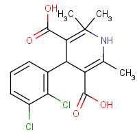 123853-39-4 1,4-Dihydro-2,6-dimethyl-4-(2',3'-dichlorophenyl)-5-carboxy methyl-3-pyridinecarboxylic acid chemical structure