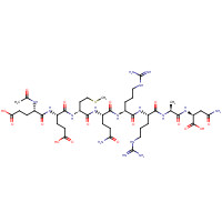 868844-74-0 N-Acetyl-L-alpha-glutamyl-L-alpha-glutamyl-L-methionyl-L-glutaminyl-L-arginyl-L-arginyl-L-alanyl-L-alpha-asparagine chemical structure