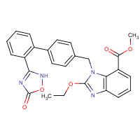 147403-52-9 1H-BenziMidazole-7-carboxylic acid, 1-[[2'-(2,5-dihydro-5-oxo-1,2,4-oxadiazol-3-yl)[1,1'-biphenyl]-4-yl]Methyl] -2-ethoxy-, Methyl ester chemical structure