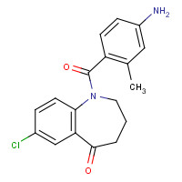 137977-97-0 1-(4-Amino-2-methylbenzoyl)-7-chloro-1,2,3,4-tetrahydro-5H-1-benzazepin-5-one chemical structure