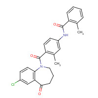 137973-76-3 N-[4-[(7-Chloro-2,3,4,5-tetrahydro-5-oxo-1H-1-benzazepin-1-yl)carbonyl]-3-methylphenyl]-2-methylbenzamide chemical structure