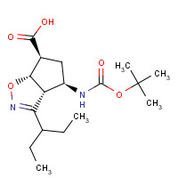 316173-28-1 (3aR,4R,6S,6aS)-4-(tert-butoxycarbonylaMino)-3-(pentan-3-yl)-4,5,6,6a-tetrahydro-3aH-cyclopenta[d]isoxazole-6-carboxylic acid chemical structure