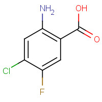 108288-16-0 BENZOIC ACID,2-AMINO-4-CHLORO-5-FLUORO- chemical structure