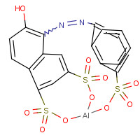 15876-47-8 [6-Hydroxy-5-{[4-(sulfo-κO)-1-naphthyl]diazenyl}-1,3-naphthalenedisulfonato(3-)-κ2O1,O3]aluminium chemical structure