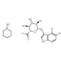18656-96-7 5-BROMO-4-CHLORO-3-INDOXYL-BETA-D-GLUCOPYRANOSIDE chemical structure
