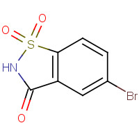 29632-82-4 1,2-BENZISOTHIAZOL-3(2H)-ONE, 5-BROMO, 1,1-DIOXIDE chemical structure