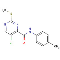 306958-67-8 5-Chloro-2-(Methylthio)-N-p-tolypyriMidine-4-carboxaMide chemical structure