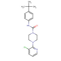 393514-24-4 4-(3-Chloro-2-pyridinyl)-N-[4-(1,1-dimethylethyl)phenyl]-1-piperazinecarboxamide chemical structure