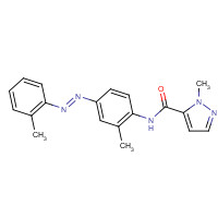301326-22-7 1-Methyl-N-[2-methyl-4-[2-(2-methylphenyl)diazenyl]phenyl-1H-pyrazole-5-carboxamide chemical structure