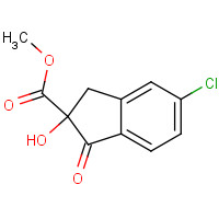 144172-26-9 5-Chloro-1-oxo-2,3-dihydro-2-hydroxy-1H-indene-2-carboxylic acid methyl ester chemical structure