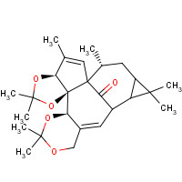 77573-44-5 (1aR,7bR)-1aα,2,7aα,13,14,14aα-Hexahydro-1,1,6,6,9,9,11,13α-octamethyl-10aαH-2α,12aα-methano-1H,4H-cyclopropa[5,6][1,3]dioxolo[2',3']cyclopenta[1',2':9,10]cyclodeca[1,2-d][1,3]dioxin-15-one chemical structure