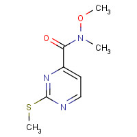 271247-59-7 N-methoxy-N-methyl-2-(methylthio)pyrimidine-4-carboxamide chemical structure