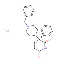 21888-96-0 (S)-3-phenyl-1'-(phenylmethyl)[3,4'-bipiperidine]-2,6-dione monohydrochloride chemical structure