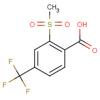 142994-06-7 2-(Methylsulfonyl)-4-(trifluoromethyl)benzoic acid chemical structure