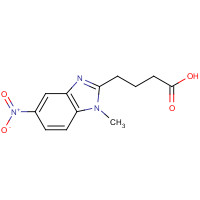 31349-48-1 4-(1-Methyl-5-nitro-1H-benzoimidazol-2-yl)-butyric acid chemical structure