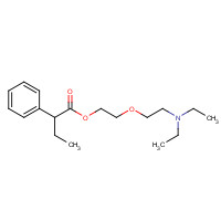 18109-80-3 2-[2-(diethylamino)ethoxy]ethyl 2-phenylbutanoate chemical structure