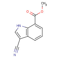 443144-24-9 methyl 3-cyano-1H-indole-7-carboxylate chemical structure