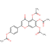 1180-46-7 [4-(5,6,7-triacetyloxy-4-oxochromen-2-yl)phenyl] acetate chemical structure