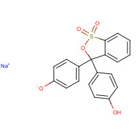 34487-61-1 sodium;4-[3-(4-hydroxyphenyl)-1,1-dioxo-2,1$l^{6}-benzoxathiol-3-yl]phenolate chemical structure