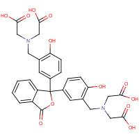 25296-54-2 2,2',2'',2'''-{(3-oxo-1,3-dihydro-2-benzofuran-1,1-diyl)bis[(6-hydroxybenzene-3,1-diyl)methanediylnitrilo]}tetraacetic acid chemical structure