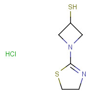179337-57-6 1-(4,5-dihydro-1,3-thiazol-2-yl)azetidine-3-thiol;hydrochloride chemical structure