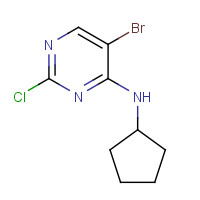 733039-20-8 5-Bromo-2-chloro-N-cyclopentylpyrimidin-4-amine chemical structure