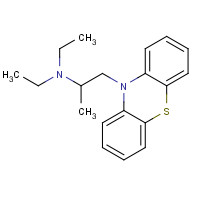 522-00-9 N,N-diethyl-1-phenothiazin-10-ylpropan-2-amine chemical structure