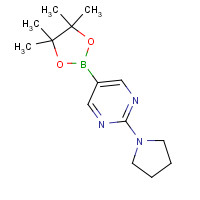 1015242-07-5 2-(Pyrrolidin-1-yl)-5-(4,4,5,5-tetramethyl-1,3,2-dioxaborolan-2-yl)pyrimidine chemical structure