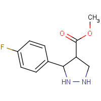1017784-36-9 methyl 3-(4-fluorophenyl)pyrazolidine-4-carboxylate chemical structure