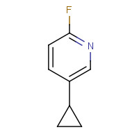1034467-80-5 5-cyclopropyl-2-fluoropyridine chemical structure