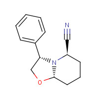 106565-71-3 (3S,5R,8aS)-(+)-Hexahydro-3-phenyl-5H-oxazolo[3,2-a]pyridine-5-carbonitrile chemical structure