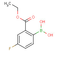1072951-40-6 2-(ETHOXYCARBONYL)-4-FLUOROPHENYLBORONIC ACID chemical structure