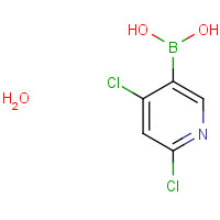 1072952-26-1 2,4-Dichloropyridine-5-boronic acid hydrate chemical structure
