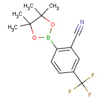 1073355-21-1 2-CYANO-4-(TRIFLUOROMETHYL)PHENYLBORONIC ACID PINACOL ESTER chemical structure
