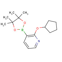 1073371-90-0 2-Cyclopentyloxypyridine-3-boronic acid pinacol ester chemical structure