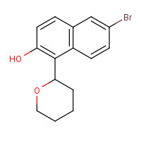 1133116-41-2 6-Bromo-1-(tetrahydropyran-2-yl)naphthalen-2-ol chemical structure