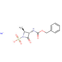 115887-91-7 (2S-trans)-2-Methyl-4-oxo-3-[[(phenylmethoxy)carbonyl]amino]-1-azetidinesulfonic acid monosodium salt chemical structure