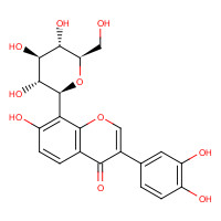 117076-54-5 3-(3,4-Dihydroxyphenyl)-8-beta-D-glucopyranosyl-7-hydroxy-4H-benzopyran-4-one chemical structure