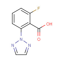 1186050-58-7 2-Fluoro-6-(2H-1,2,3-triazol-2-yl)benzoic acid chemical structure