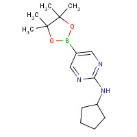 1202805-22-8 N-Cyclopentyl-5-(4,4,5,5-tetramethyl-1,3,2-dioxaborolan-2-yl)pyrimidin-2-amine chemical structure
