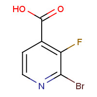 1211530-89-0 2-Bromo-3-fluoroisonicotinic acid chemical structure