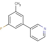 1214389-86-2 3-(3-Fluoro-5-Methyl-phenyl)-pyridine chemical structure