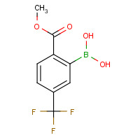 1217500-62-3 2-(METHOXYCARBONYL)-5-(TRIFLUOROMETHYL)PHENYLBORONIC ACID chemical structure