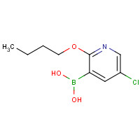 1217501-44-4 2-BUTOXY-5-CHLOROPYRIDINE-3-BORONIC ACID chemical structure