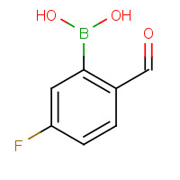 1256355-30-2 5-FLUORO-2-FORMYLPHENYLBORONIC ACID chemical structure